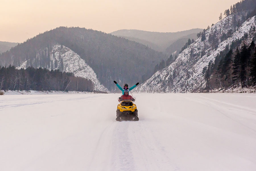 Прокат снегоходов | маршрут "Сибирские красоты"